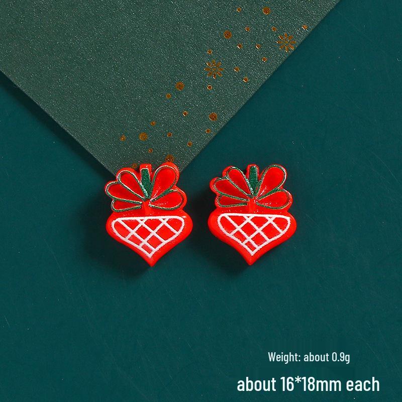 DIY Cartoon Santa & Reindeer Resin Accessories for Phone Cases & Hair Ties