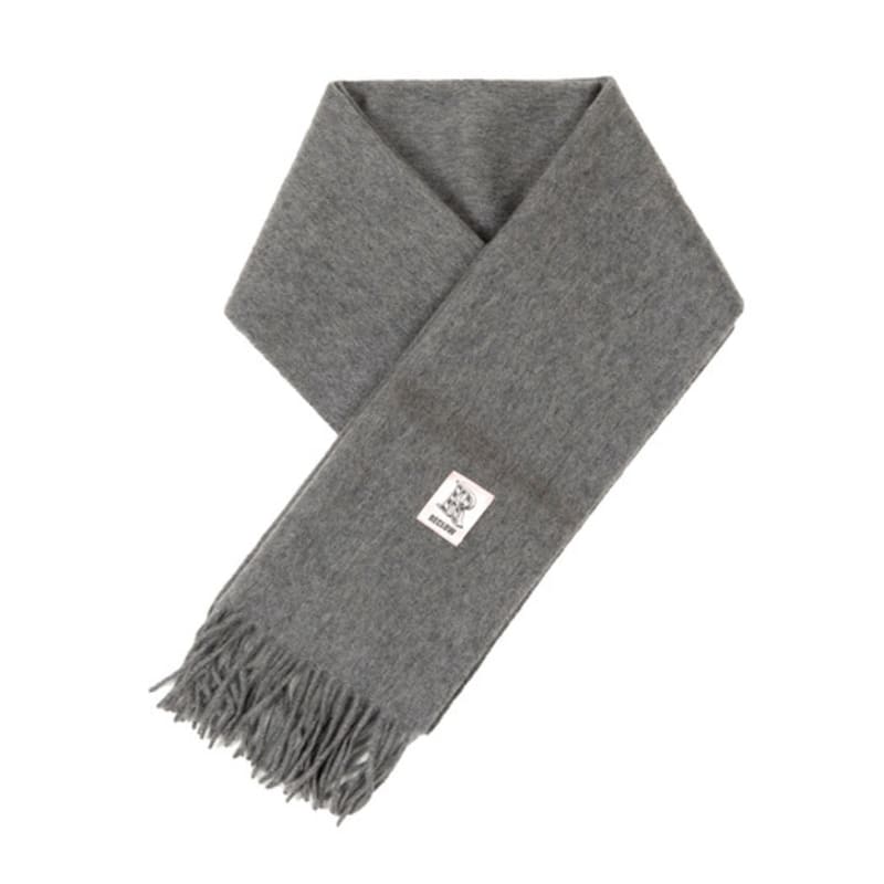 RECLOW RECLOW LAND 100% Cashmere Muffler Charcoal
