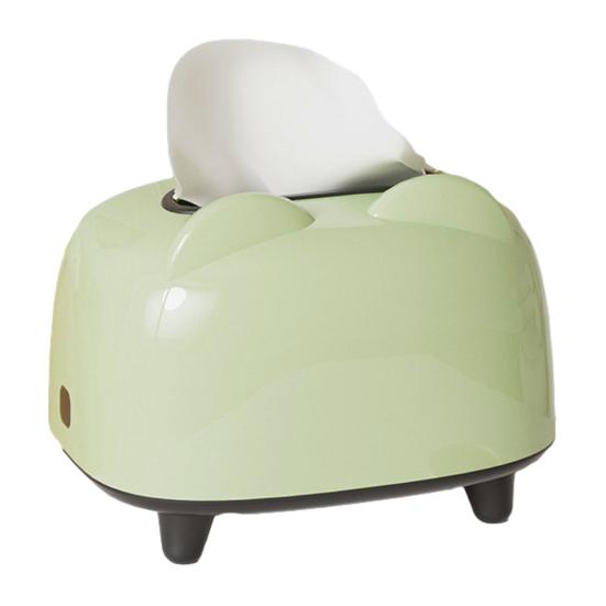 Tissue Box Holder with Phone Holder Slot Spring Support Tissue Dispenser Cover Tissue Case