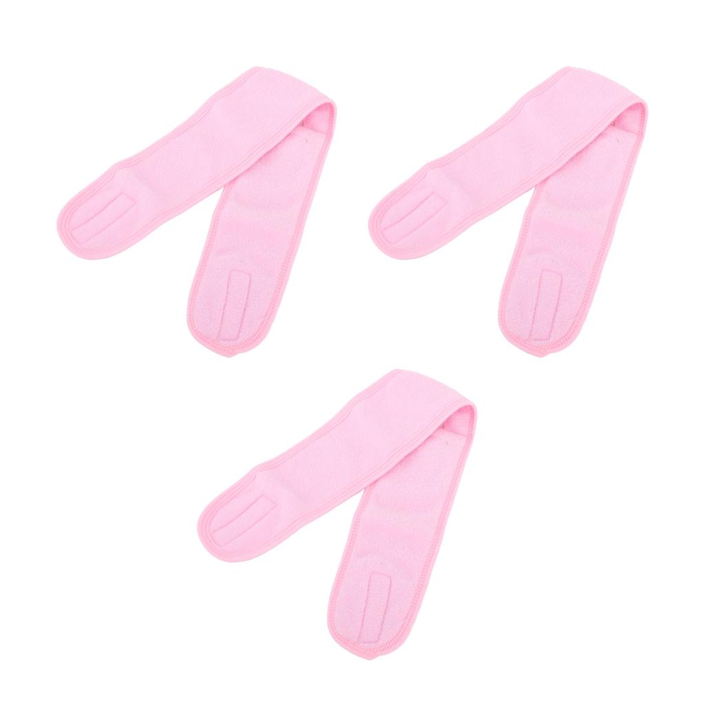 3pcs Forehead Pads for Eyelash Extension Japanese Style Lash Extension Headband Wrap Soft Makeup Hairband for Beauty