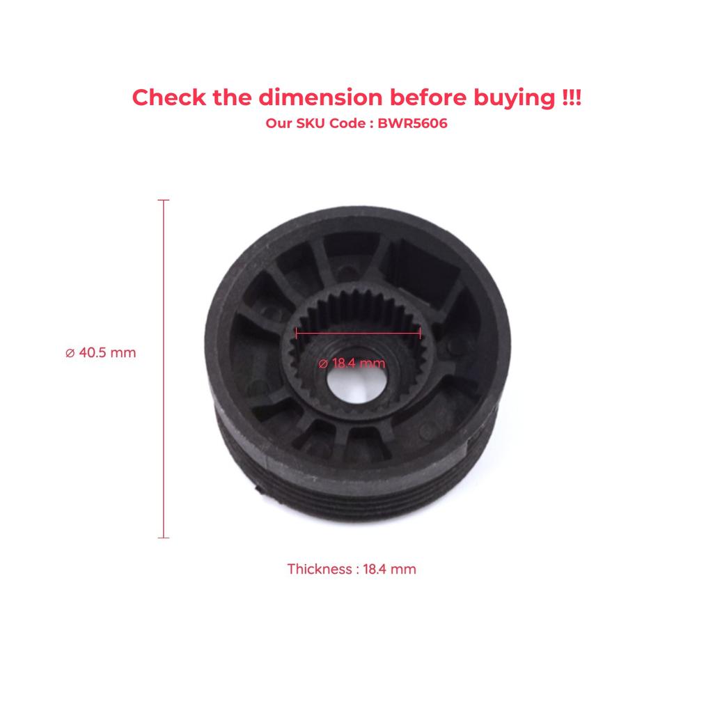 EWR5606 Window Regulator Repair Cable Roll Gear Reel Wheel Pulley Right for Citroen C-Elysee DD Peugeot 301 2012-On 9677416880