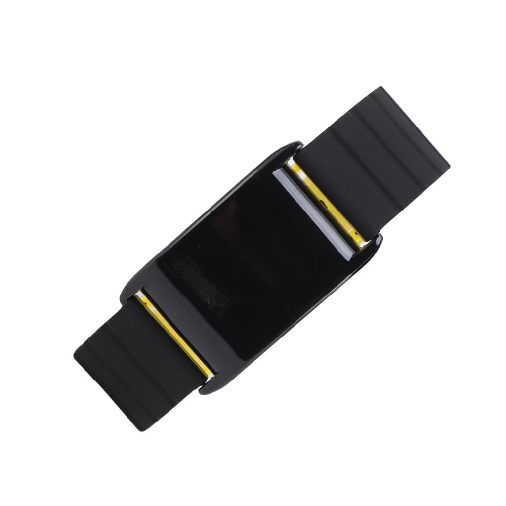Magnetic Watch Band Replacement for WHOOP 4.0 Watch Adjustable Fitness Tracking Band Soft Skin Friendly Black Yellow