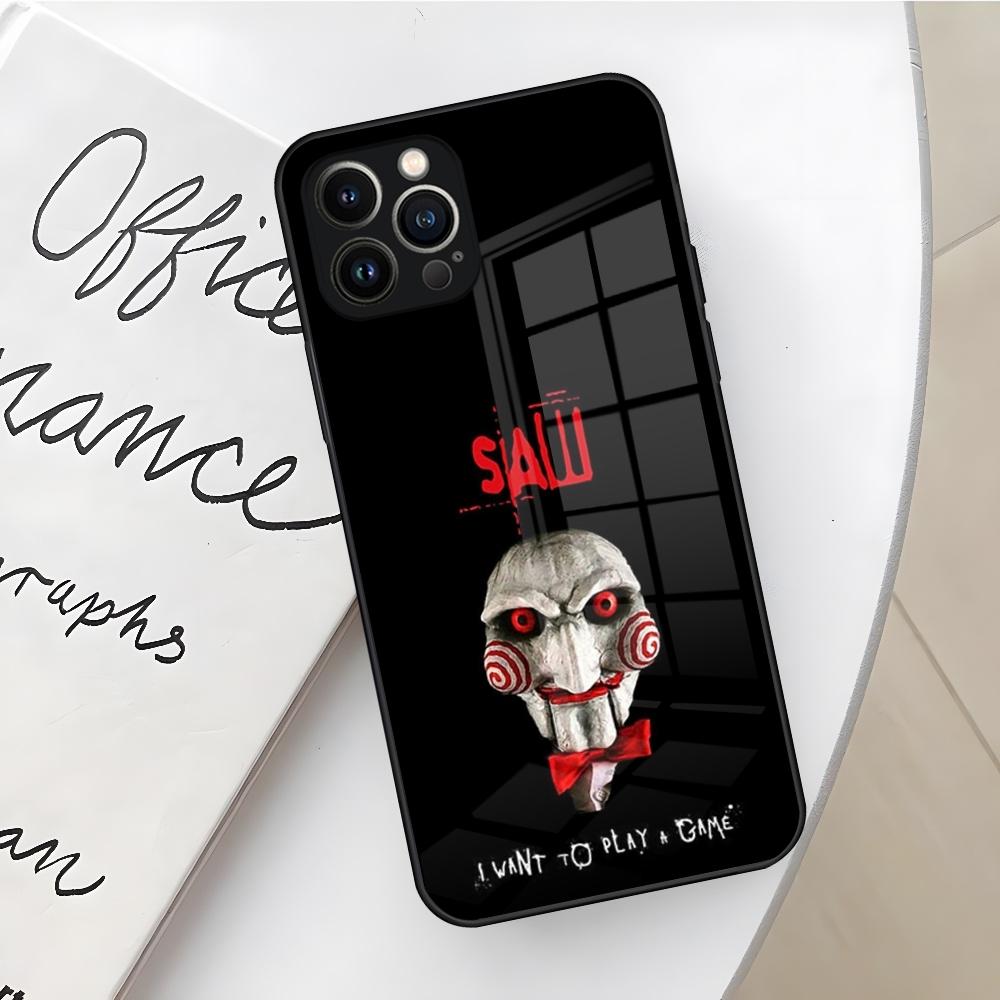 

horror movie saw Phone Case for Iphone 17 16 Air 15 14 12 11 13 Pro Max Mini X Xr Xs Se Puls glass Cover iPhone 16