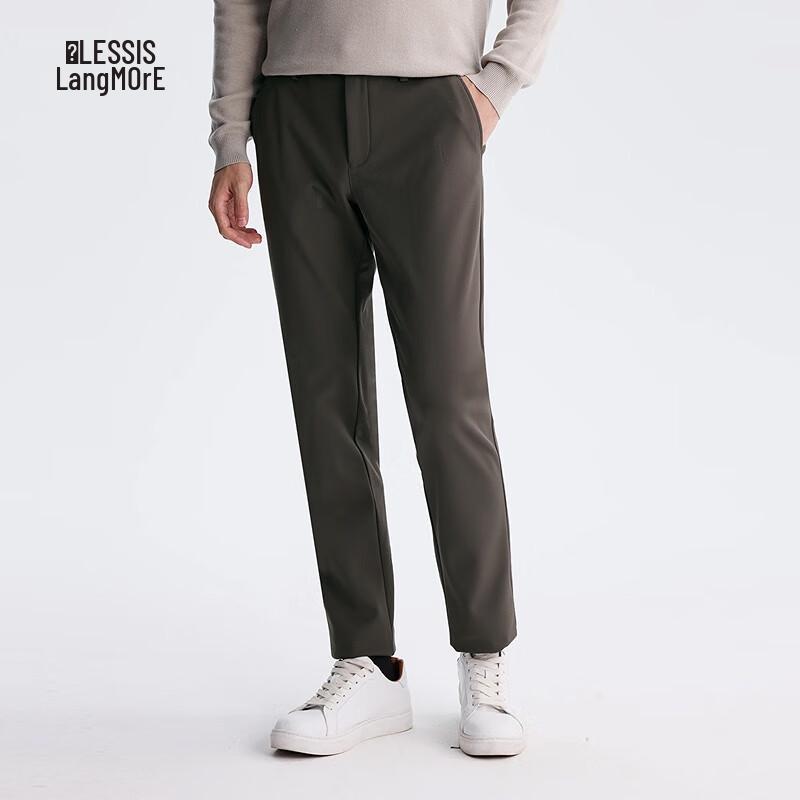Lilang Men s Far Infrared Warming Straight-Leg Casual Trousers 37 (185/94B)