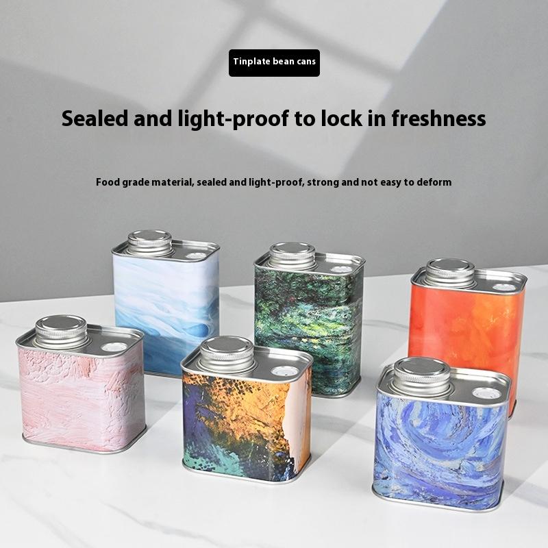 Sealed Pill Box Portable Empty Tins Coffee Bean Sealed Tin Can For Outdoor Camping Fresh Breathing Tin Box Packaging Storage