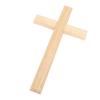 Wooden Crucifix Wall Decor 30cm Simple Smoothly Polished Wood Wall Hanging Crucifix