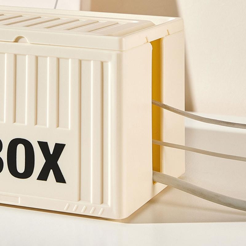 Convenient Desktop Cable Holder Desktop Cable Organizers Cord Management Box For Neat And Efficient Workspaces