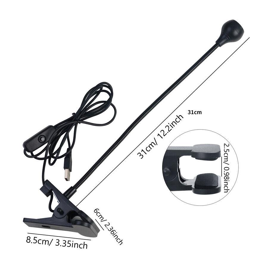 5W UV Gel Nail Curing Lamp, LED UV Light with Clip and Flexible Tube, Nail Dryer for Gel Polish