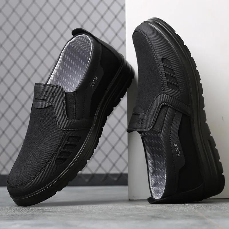 Spring Fashion Breathable Walking Casual Shoes Soft Bottom Non-slip Sneaker Plus Size Shoes Lightweight Zapatillas De Hombre