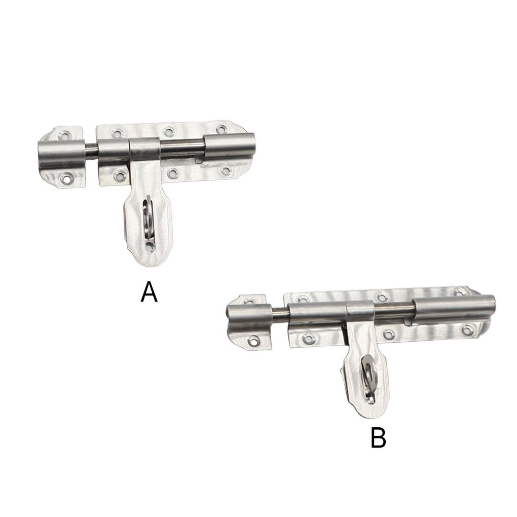 Latch Thickened Sliding Anti-theft Door Lock with Screws Children Security Room Punching Gate Bolt Pin Accessory