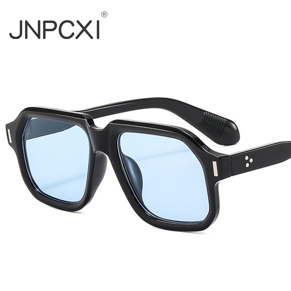  Oversized Women Sunglasses Vintage Gradient Black Blue Mirror Shades UV400 Men Fashion Sun Glasses