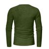 Men's Solid Color Distressed Button Collar Long Sleeve Tops Men's Casual Fashion Tops