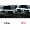 Central Console Air Outlet Vent Matte Silver Cover Trim For BMW X1 F48 2016-2021