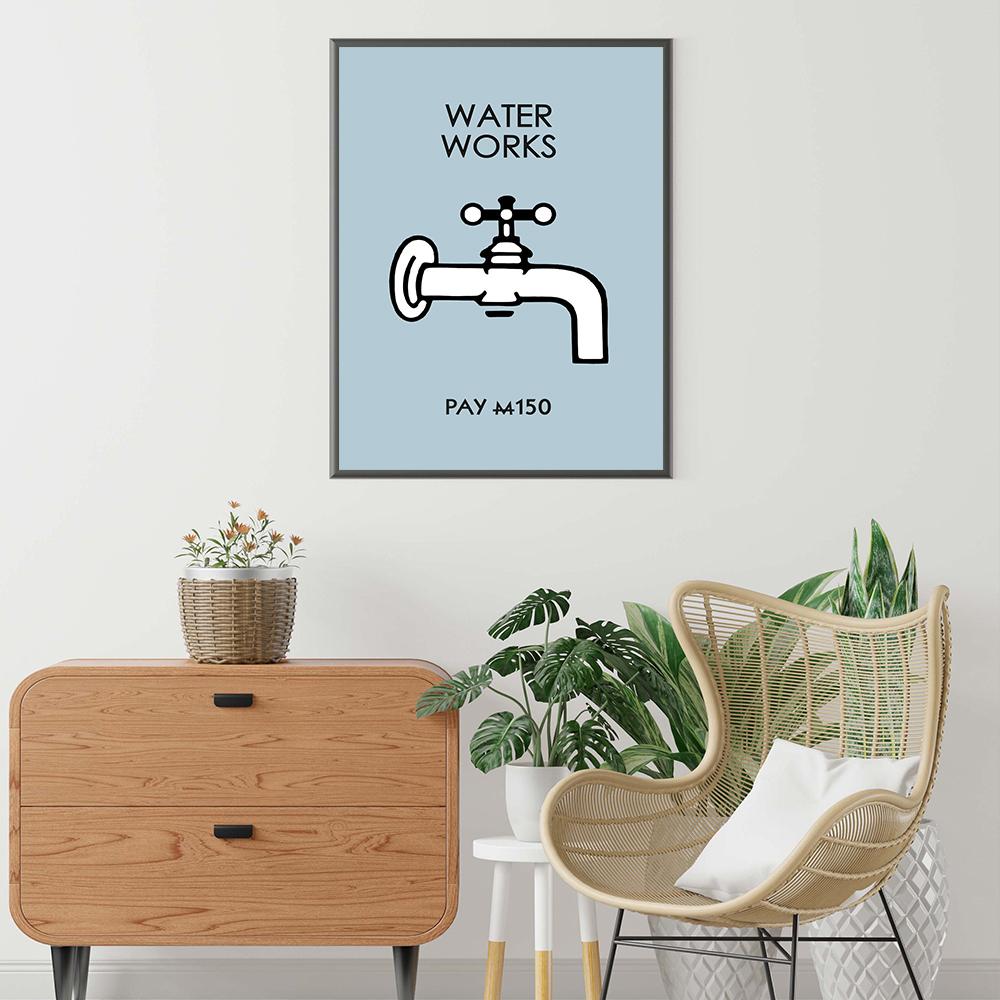 Save Water Laundry Posters Canvas Paintings Colorful Retro Inspired Quote Wall Art Prints Pictures for Bathroom Home Decoration