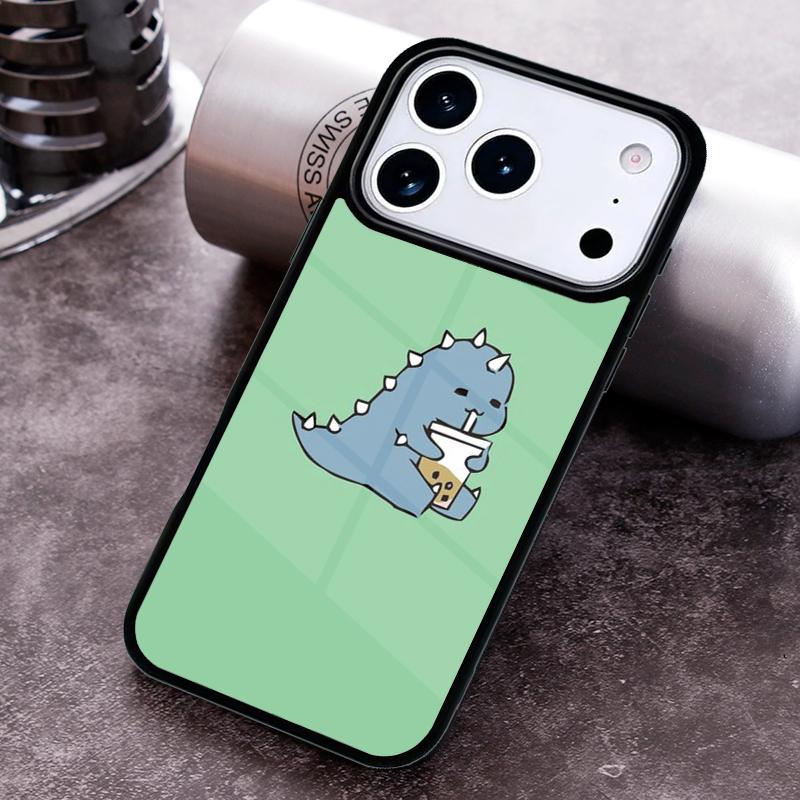 Dinosaur Couple Cat Pinch Face Phone Case For iPhone 17 16 15 14 13 12 11 Pro Max Plus 17Air Soft Silicone Cover