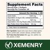 XEMENRY High-Absorption Garlic Capsules, Antioxidant, Immune System Boosting, Suitable for Adults