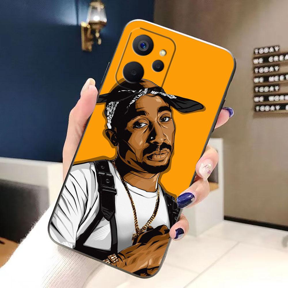 Rapper 2pac Tupac Yinuoda Phone Case For Realme C75 C71 C65 C63 C55 C53 C35 C33 C30 C21 C11 7 6 5 GT NEO 2 NARZO 50 X50 50I Case