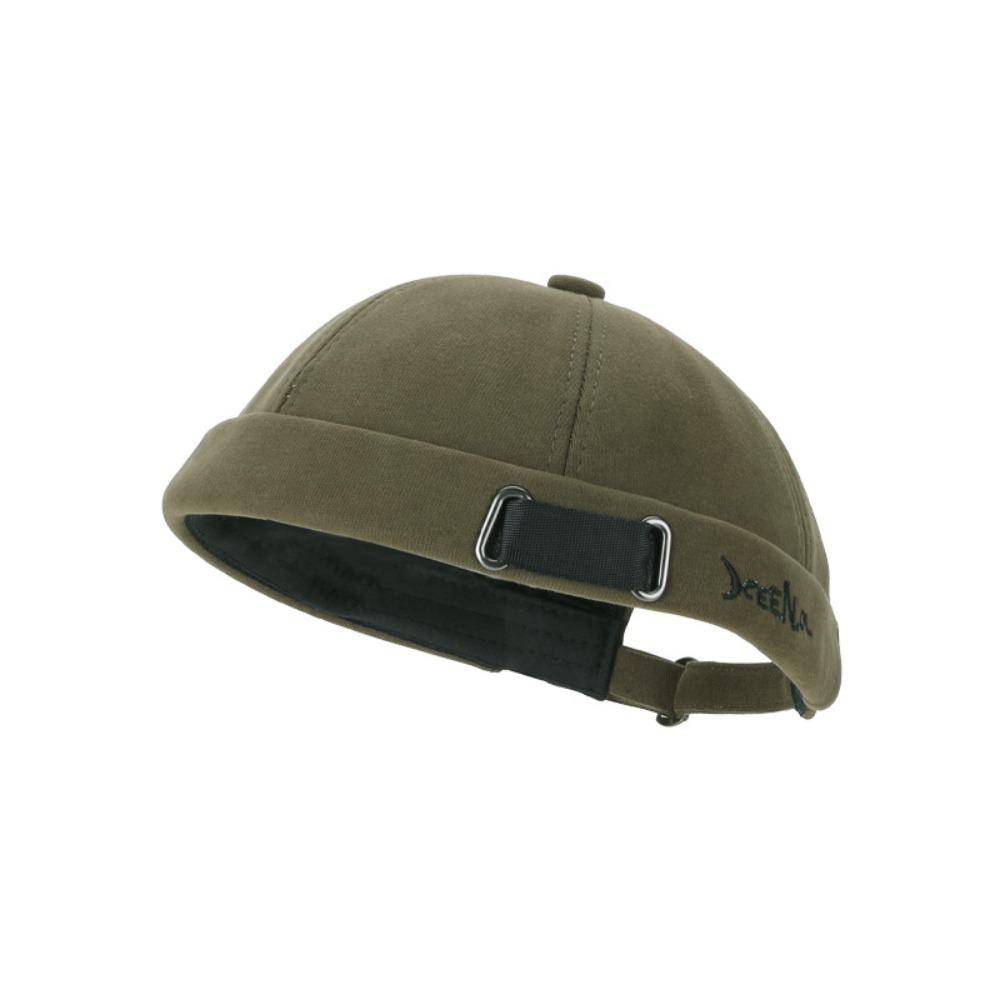 Bonnet Respirant Casquette Docker Ajustable Chapeau Tendance Sans Bord