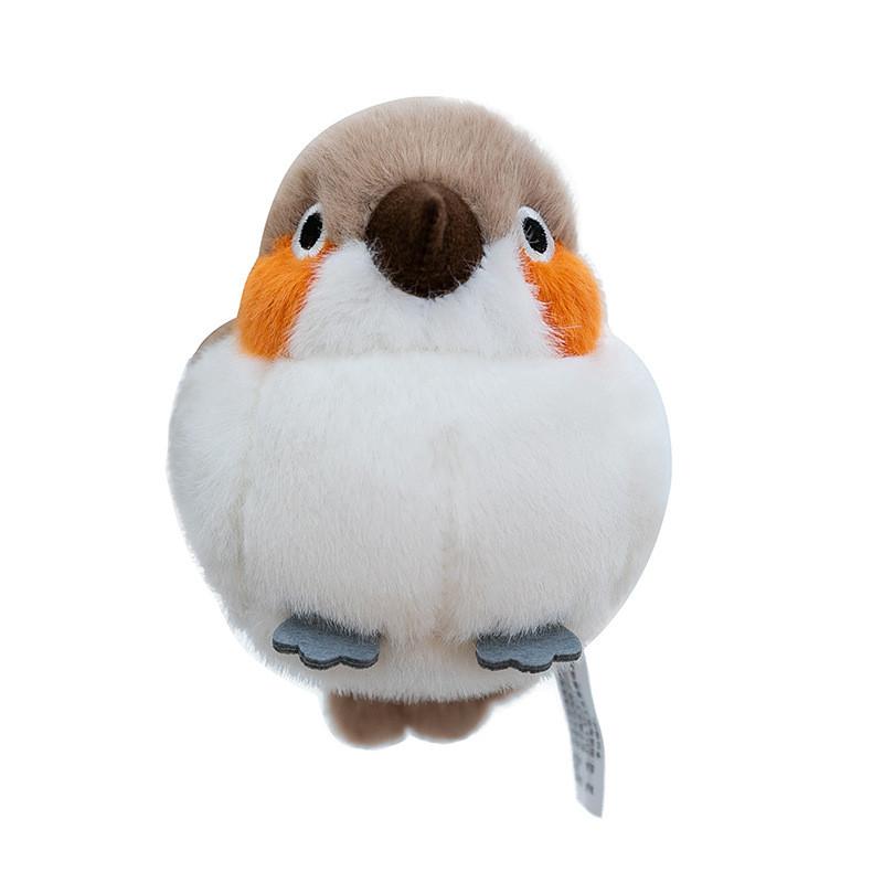 Peluche d'Oiseau Mignon Moineau Perroquet Animal Décoration de Jardin Cadeau Pour Enfants et Adultes