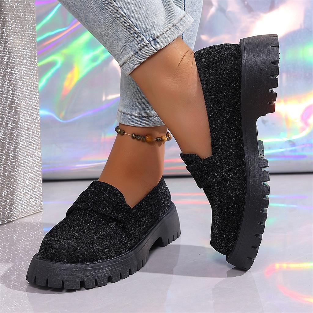 Women's Plus Size Loafers with Subtle - Casual - Shoes for Everyday Wear