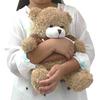 Plush Bear Fluffy Hoodie Beige Clothes Children Birthday Gift