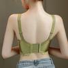 Summer Thin Bra Women's Full Cup Adjustment Type Gathered Bra Cinched Breast Anti Sagging Oversized Push Up Bra