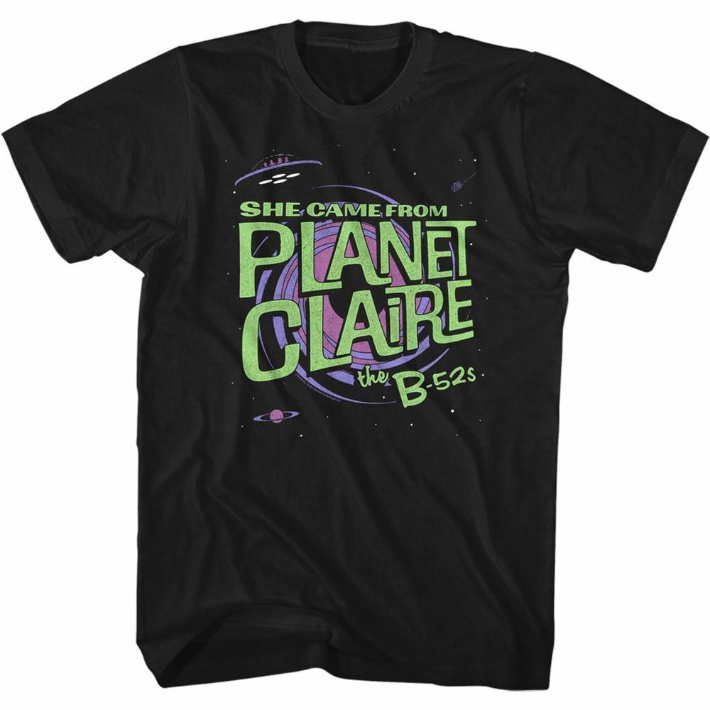 

The B-52 s Planet Claire Black Adult T-Shirt L