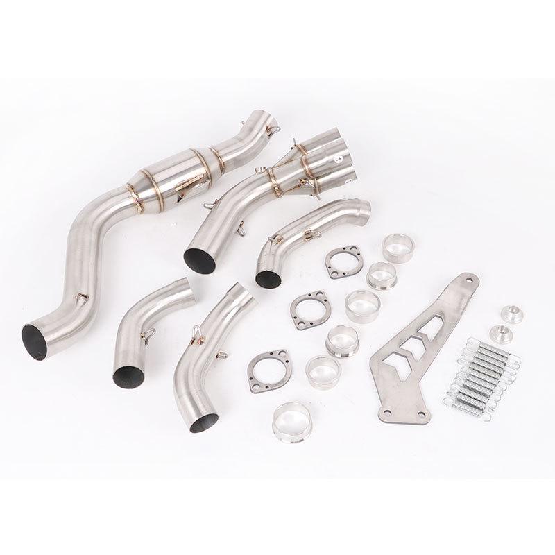 New Front Bend Exhaust Pipe for 2021-2025 MT09/FZ09 Motorcycles