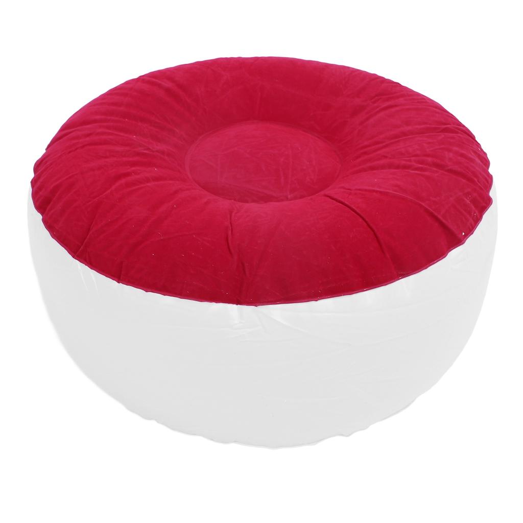Inflatable Flocking Stool Multipurpose Lightweight Portable Ergonomic Design Round Portable