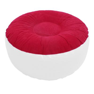 Inflatable Flocking Stool Multipurpose Lightweight Portable Ergonomic Design Round Portable