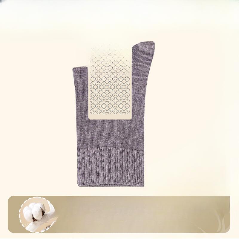Ladies Spring and Autumn New Anti Bacterial Deodorant Sweat Absorber Pure Cotton Boneless Socks