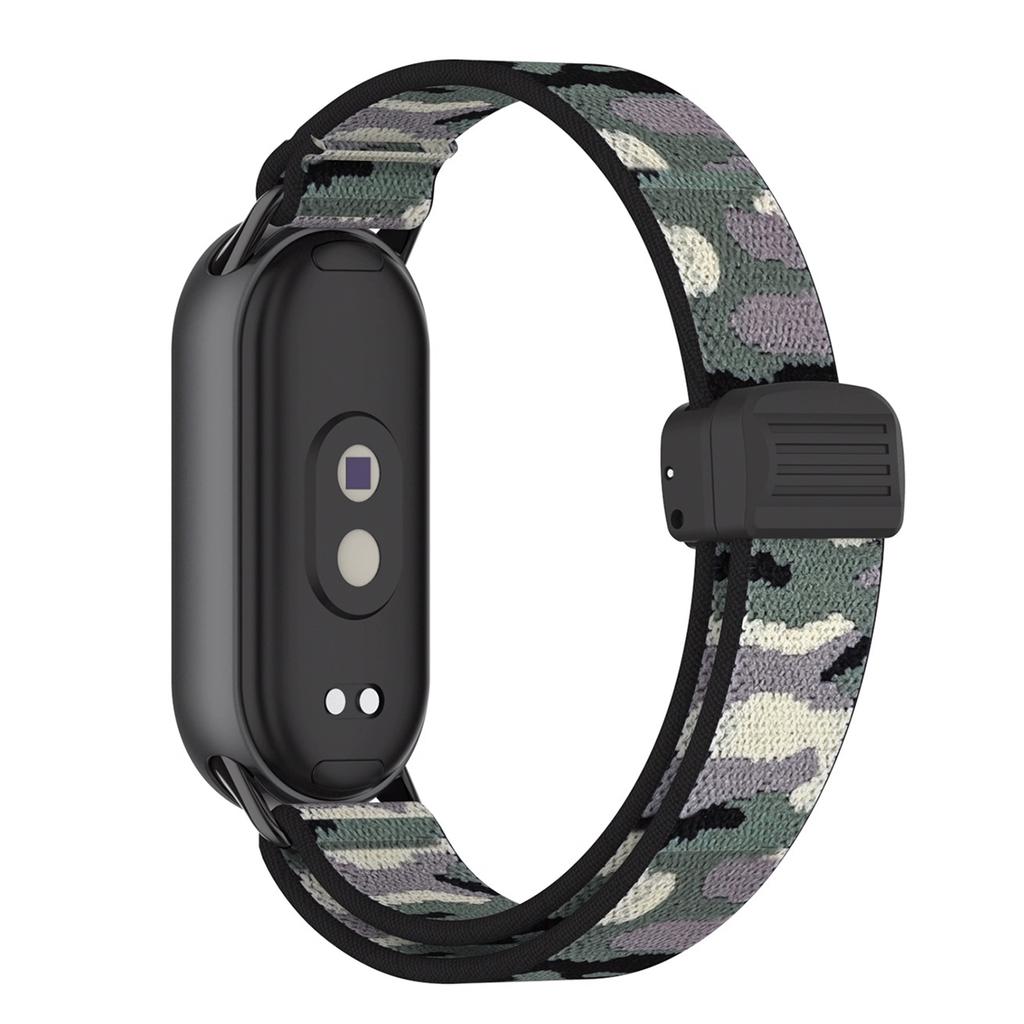 Elastic Nylon Band For Xiaomi Band 10/9/8 Magnetic Braided Sport Band For Miband 10 9 8 NFC Smartwatch Replacement Bracelet