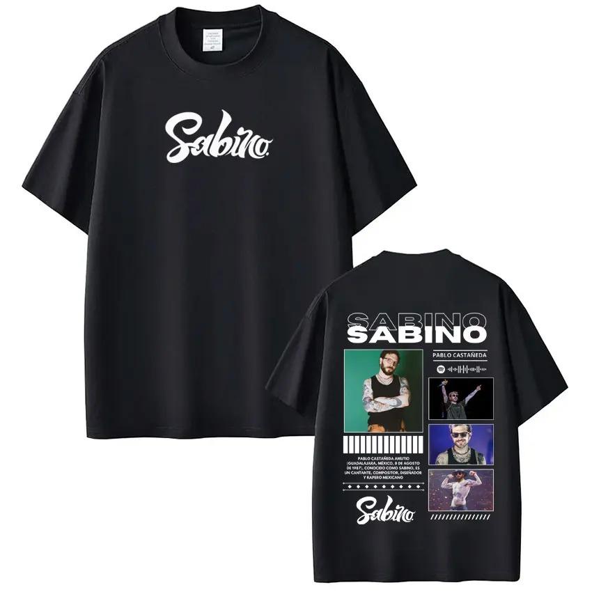 Unisex Harajuku Style Fashion Short Sleeve Casual High Quality TShirt Rapper Sabino Album Tour Printed Women And Men TShirt