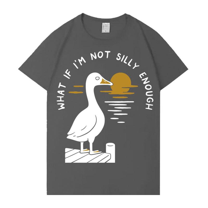 

Funny Silly Goose Meme Fashion Graphic Print Short Sleeve Tee Shirt Cotton Unisex Women Oversized Harajuku Crewneck Hot Sale Tshrit 4XL