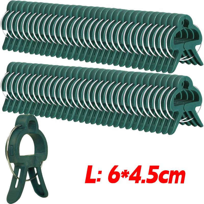 20/100pcs Reusable Greenhouse Bracket Plant Fixed Clips Fixing Climbing Tomatoes Cucumber Climbing Plants Stems Fastener Support