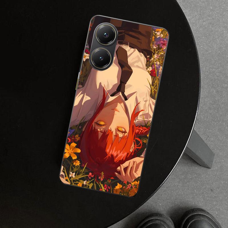 Chainsaw Mans Makima Phone Case Cover for Xiaomi Poco X6 X5 X7 Pro F7 Ultra Redmi 15C 15 13C 13 12C 12 10C 10 10A 9C 9A 9T 9 Coq
