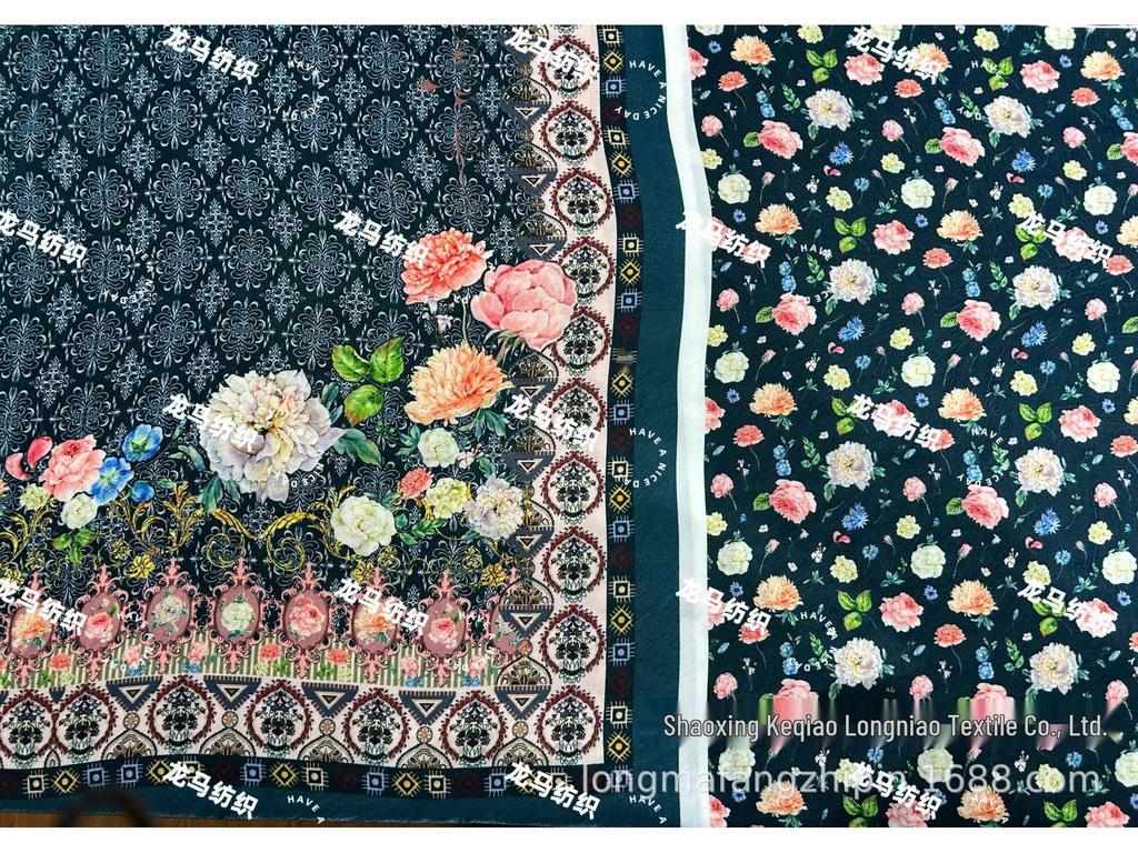 Korean Velvet Digital Print Scarf Fabric