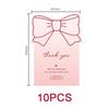 10-30pcs Pink Bowknot Thank You Stickers for Package Adhesive Decorative Seal Labels for Gift Box Baking Goods Business Package