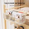 Dormitory Bedside Hanging Basket - No-Punch Storage Rack for Bunk Beds and Snacks