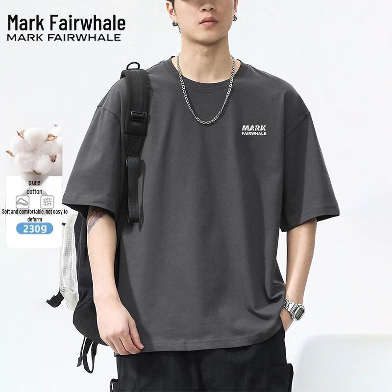 Mark Fairwhale Men's Heavyweight Cotton Round Neck T-Shirt
