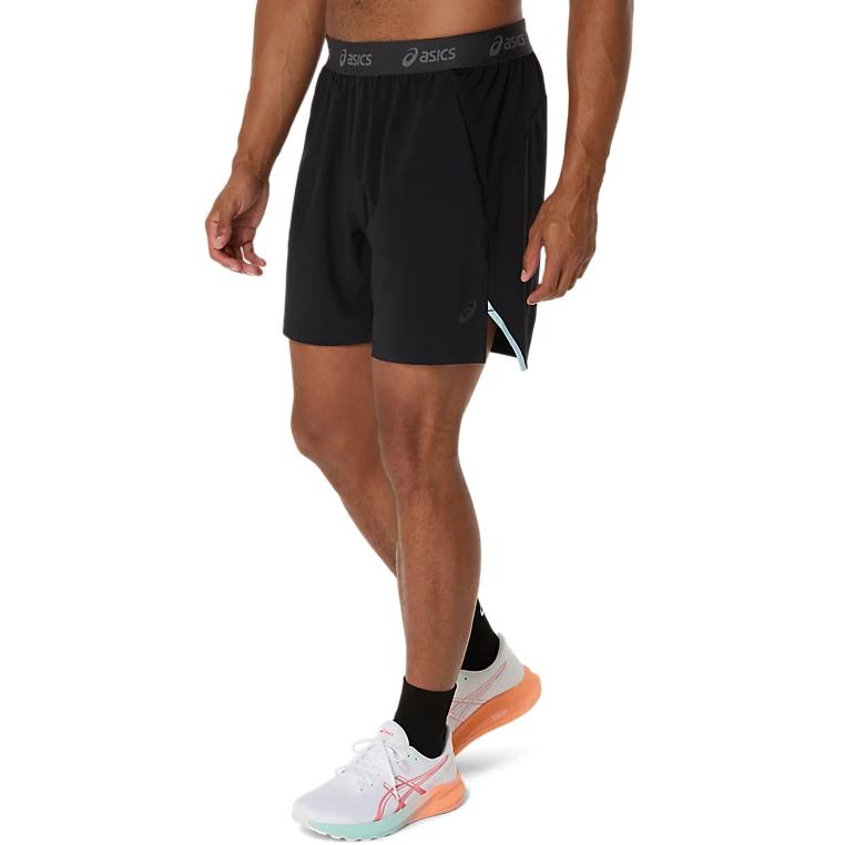 Asics Actibreeze Fashion Comfortable Simple Sports Shorts Men Shorts Black 2031E892-001