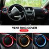 1pc Car Air A/C Vent Ring Cover Trim Frame Sticker Accessories for Micra March K13 2011 - 2017