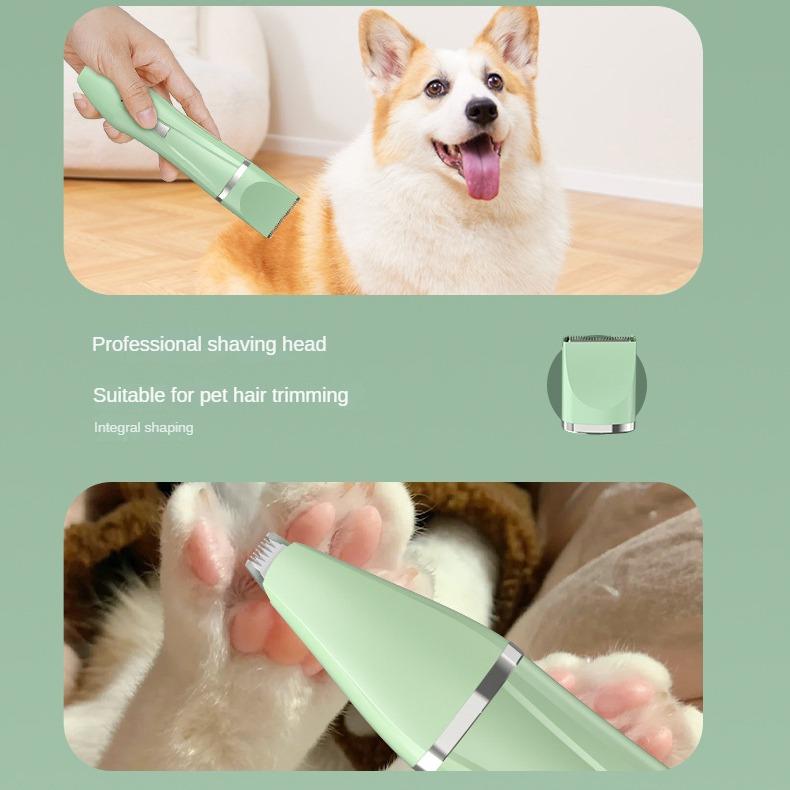 Pet Shaver, Dog and Cat Hair Removal Electric Push Clipper, Four In One Foot Shaving Electric Set, Trimming and Beauty Set Tool