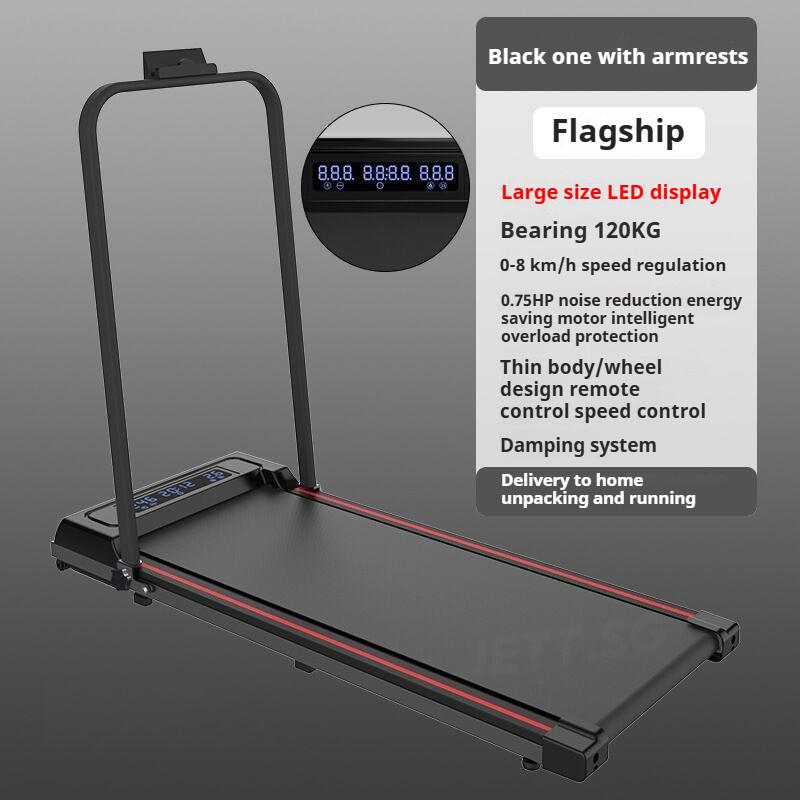Home Use Indoor Gym Weight Loss Exercise Walking Machine Small Foldable Silent LED Display Electric Treadmill