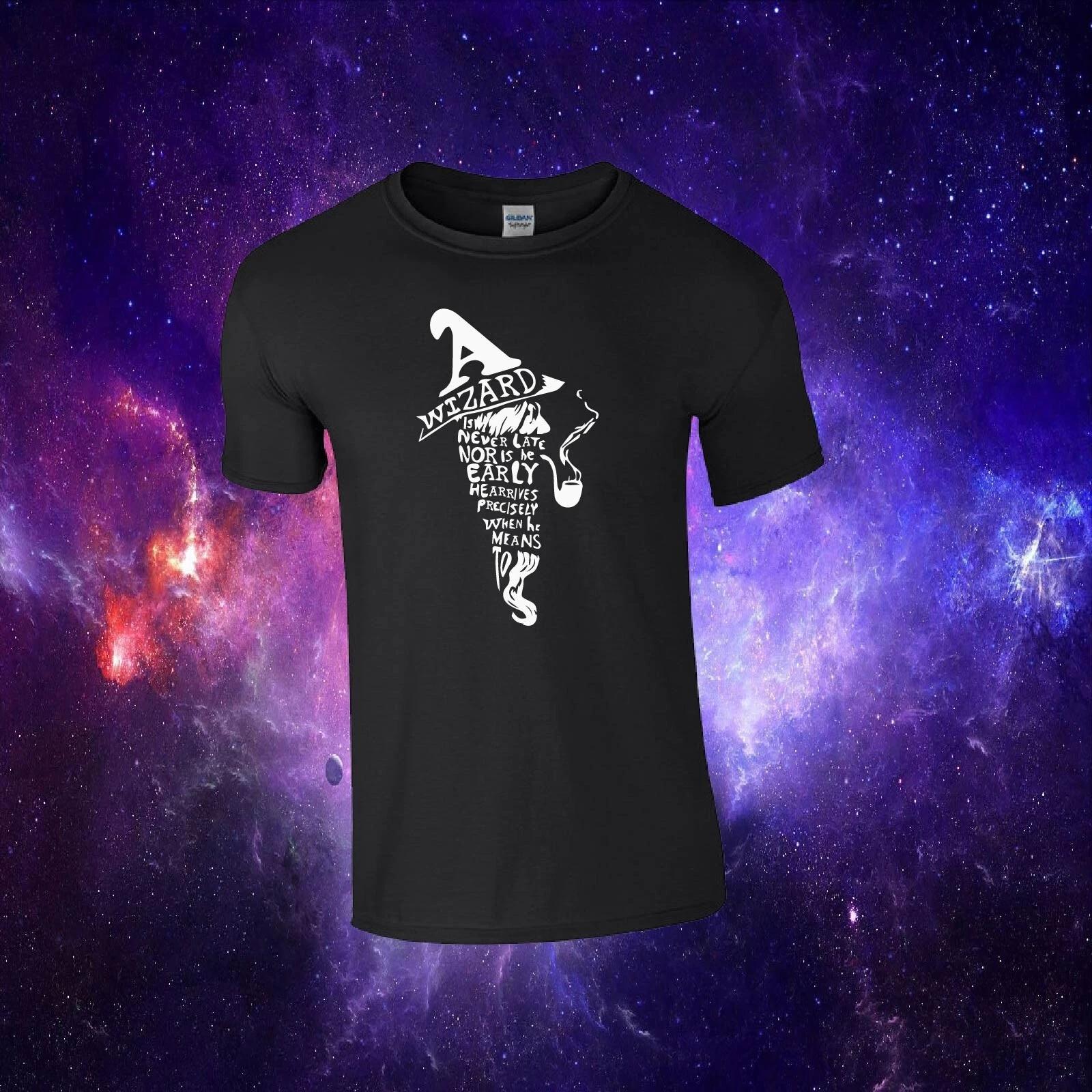 A Wizard Is Never Late Gandalf Lord Of The Rings LOTR Kids/Adults Top T-shirt XL