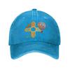 New Mexico Zia Sun Hot Air Balloon Chili Design Baseball Cap Cotton Adjustable Casual Sports Hat