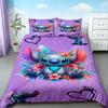 Kids Stitch & Angel Duvet Cover Cartoon Quilt Cover Soft and Comfortable Bedding Set for Bedroom Decor Home Gifts