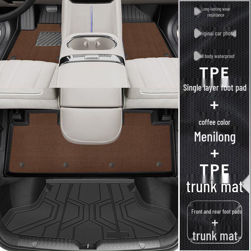 26 GAC AION RT Floor Mats TPE Full Coverage Carpet Foot & Trunk Mats