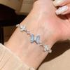 Butterfly Shadow Bowknot Beaded Bracelet - Light Luxury, High-End Sense, Elegant Women's Jewelry