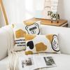 Skin-Friendly Comfortable Pattern Suede Geometric Three-Dimensional Pillow Cushion Cover Living Room Bedroom Study Sofa Pillowcase
